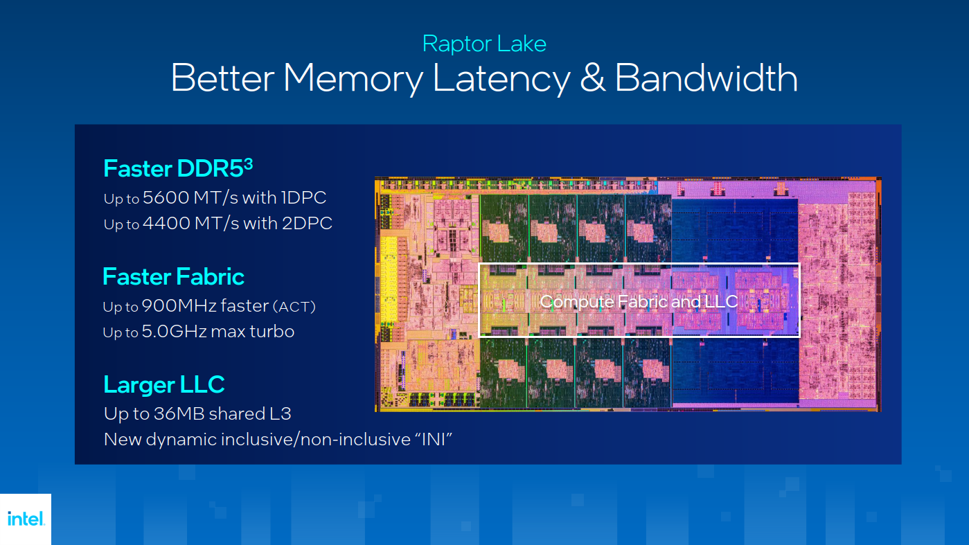 Schnellerer Speicher und geringere Latenzen (Bildquelle: Intel)