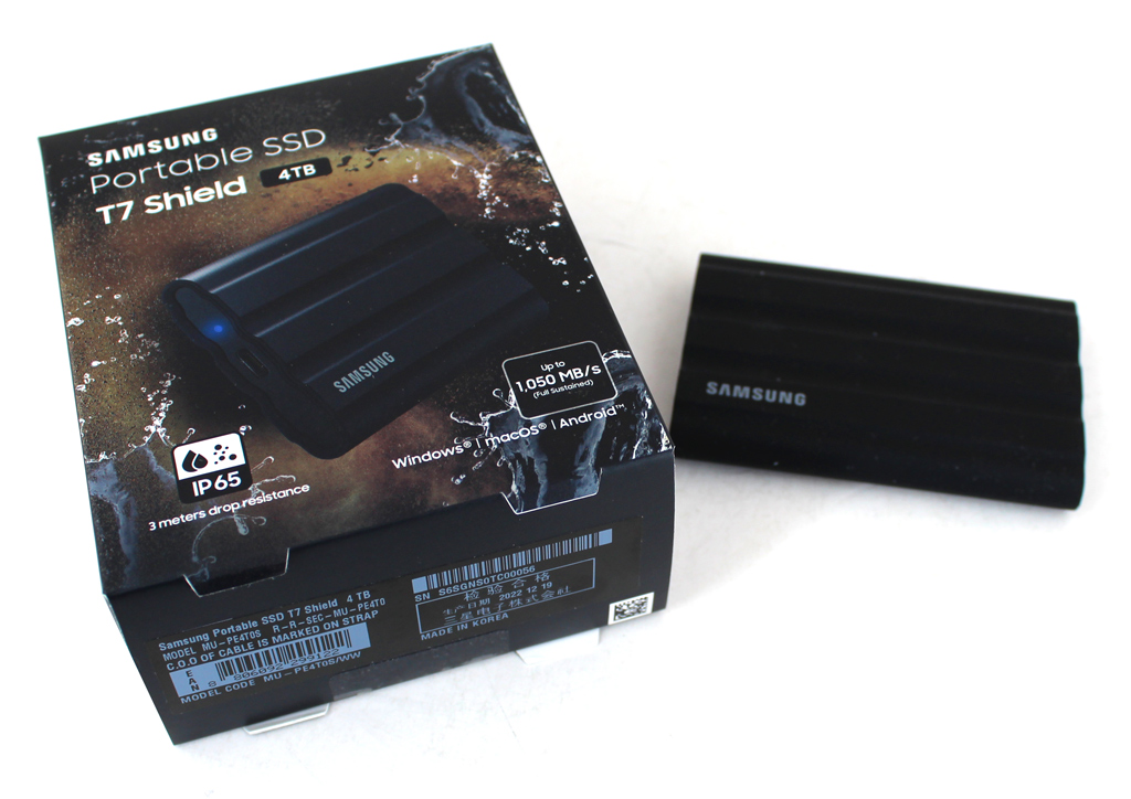 Samsung Portable SSD T7 Shield 4 TB im Test.