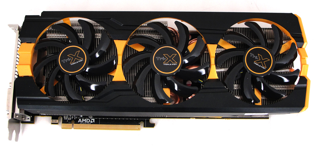 Die Sapphire Radeon R9 290X Tri-X OC mit eigenem Kühlsystem im Überblick.