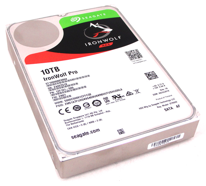 Leistungsmäßig konnte die Seagate IronWolf Pro NAS HDD mit 10 TB die Standard-Ausführung hinter sich lassen.