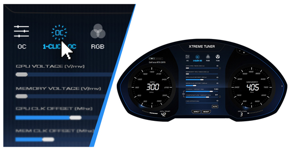 Xtreme Tuner Plus Software von KFA2.