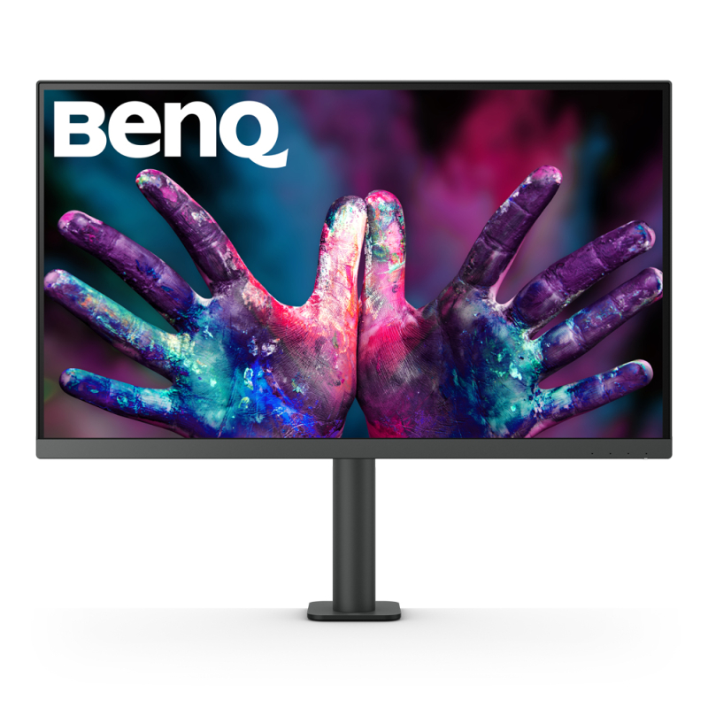 Der flexible Ergo-Arm der neuen BenQ DesignVue Monitore bietet viel Freiheit beim kreativen Arbeiten.